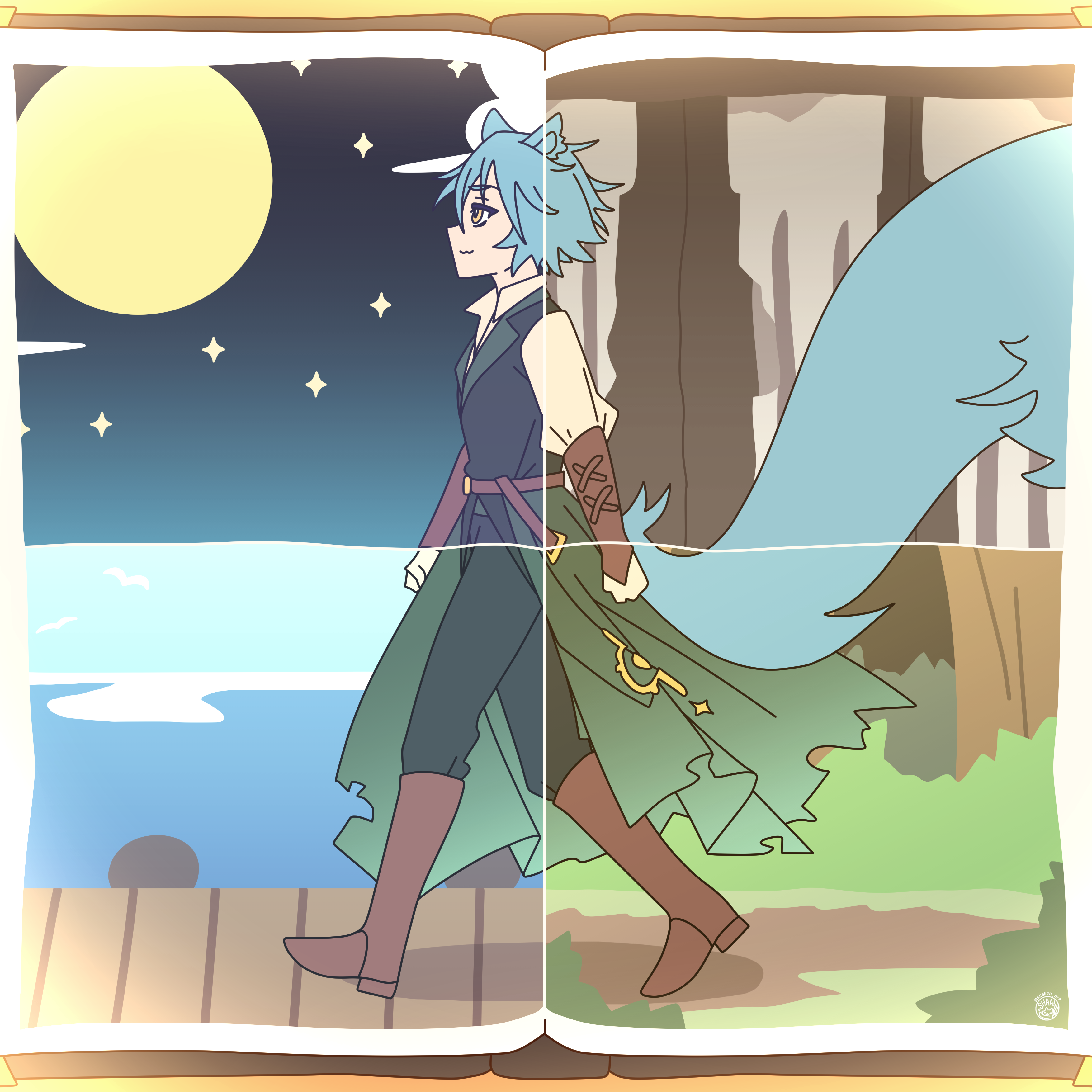 FleetQuest storybook art
